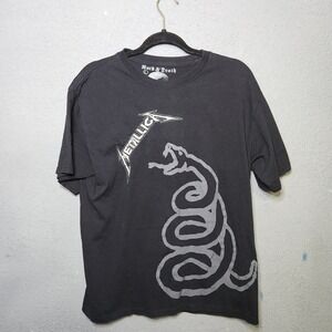 rock and death Mens Metallica Snake Band T Shirt Large Rock Music embroidered